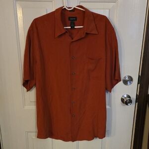 Croft & Barrow Men's Burnt Orange Casual Shirt Size XL